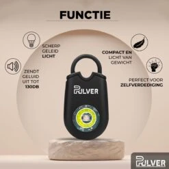 Pulver – Zelfverdediging Sleutelhanger – Alarm – 130Db – LED – Veiligheid Alarm – Persoonlijk Alarm – Senioren Alarm – Vrouwen Veiligheid – Persoonlijk Alarm - Zwart -Makita || Merkloos || Stanley Verkoopwinkel 1200x1200 2468