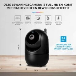 IP Camera Met Bewegingsdetectie – WiFi Beveiligingscamera – Huisdiercamera – Babyfoon Met Camera En App – Zwart -Makita || Merkloos || Stanley Verkoopwinkel 1200x1200 2481