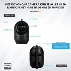 IP Camera Met Bewegingsdetectie – WiFi Beveiligingscamera – Huisdiercamera – Babyfoon Met Camera En App – Zwart -Makita || Merkloos || Stanley Verkoopwinkel 1200x1200 2482