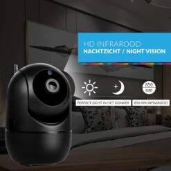 IP Camera Met Bewegingsdetectie – WiFi Beveiligingscamera – Huisdiercamera – Babyfoon Met Camera En App – Zwart -Makita || Merkloos || Stanley Verkoopwinkel 1200x1200 2485