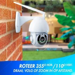 Looki Beveiligingscamera Voor Buiten - Full HD - 360PRO - Met 32GB SD-kaart & Cloud - WIFI IP Camera - Met Nachtzicht - Wit -Makita || Merkloos || Stanley Verkoopwinkel 1200x1200 2493