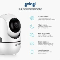 Gologi Huisdiercamera - Hondencamera - Pet Camera - Beveiligingscamera - Security Camera - Voor Alle Huisdieren - Met Wifi -Makita || Merkloos || Stanley Verkoopwinkel 1200x1200 2520
