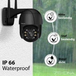 Zekona 20C - Zwart - IP Camera Beveiliging - Buiten - Beveiligingscamera - WiFi 4x Digitale Zoom + 32 GB SD Kaart -Makita || Merkloos || Stanley Verkoopwinkel 1200x1200 2546