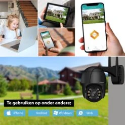 Zekona 20C - Zwart - IP Camera Beveiliging - Buiten - Beveiligingscamera - WiFi 4x Digitale Zoom + 32 GB SD Kaart -Makita || Merkloos || Stanley Verkoopwinkel 1200x1200 2547