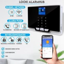 Looki Alarmsysteem - Slim Beveiligingssysteem Met App Zonder Abonnement – 11-delig Draadloos Alarmsysteem Met Melding Via App, SMS, En Telefoonoproep – Raam En Deur Sensoren – Smart Home Beveiliging -Makita || Merkloos || Stanley Verkoopwinkel 1200x1200 2554