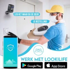 Looki Draadloze Beveiligingscamera Op Batterij - Incl. 32GB SD-kaart - Voor Binnen En Buiten - Met Nachtzicht - Floodlight - Camera Beveiliging - Zwart -Makita || Merkloos || Stanley Verkoopwinkel 1200x1200 2605