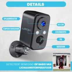 Looki Draadloze Beveiligingscamera Op Batterij - Incl. 32GB SD-kaart - Voor Binnen En Buiten - Met Nachtzicht - Floodlight - Camera Beveiliging - Zwart -Makita || Merkloos || Stanley Verkoopwinkel 1200x1200 2611