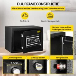 LOUVAINS® Kluis Brandwerend - Kluisje Met Cijferslot - Kluis Elektronisch - Kluis Vingerafdruk - Kluis Met Sleutel - Geldkistje Met Cijferslot - Kluisje - Kluis Brandwerend Met Sleutel - Kluis Brandwerend Voor Geld -Makita || Merkloos || Stanley Verkoopwinkel 1200x1200 2618