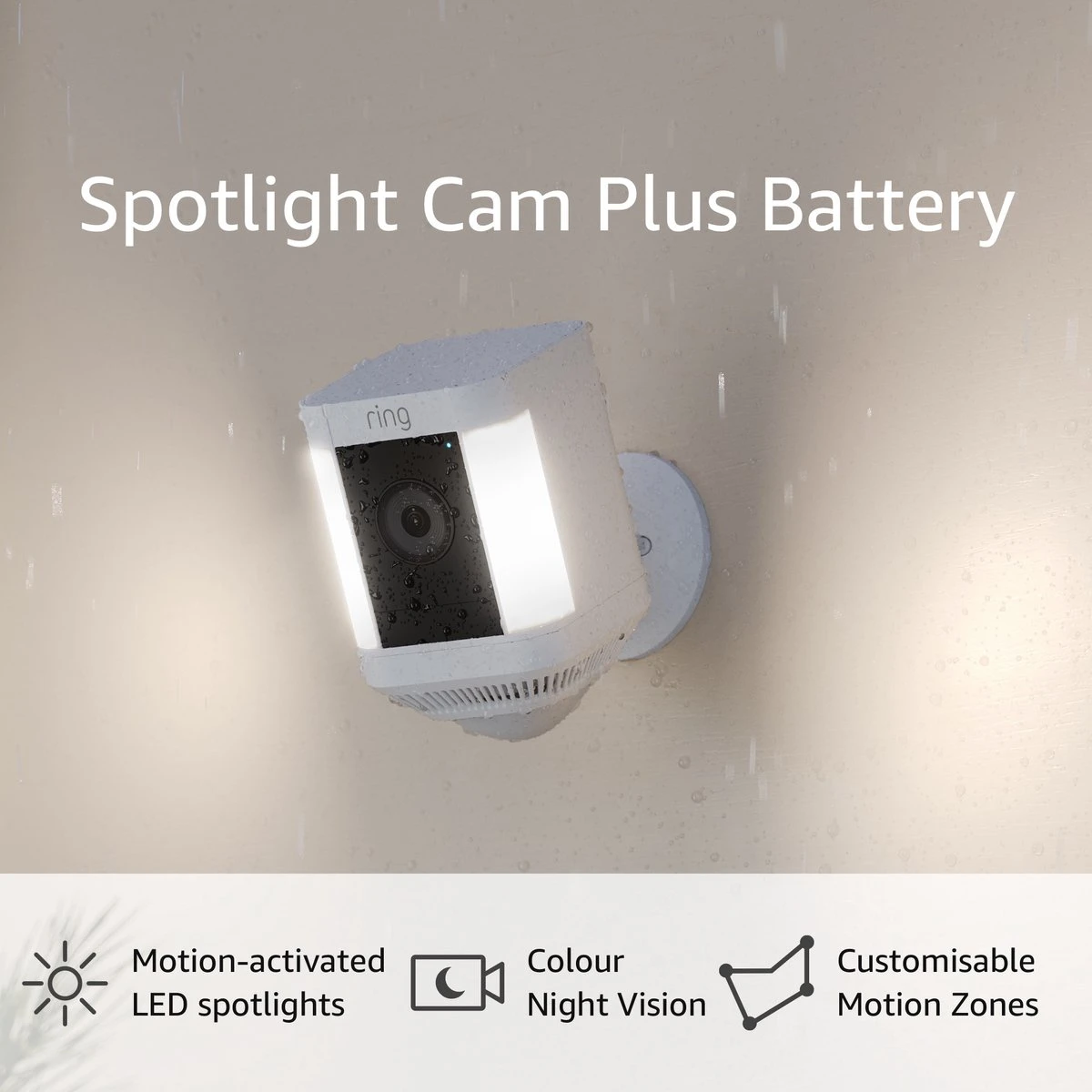 Ring Spotlight Cam Plus - Batterij- Beveiligingscamera - Zwart 8 Ring Spotlight Cam Plus - Batterij- Beveiligingscamera - Zwart - Afbeelding 8