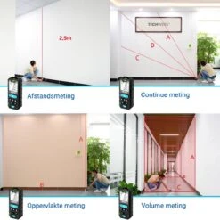 Techweise Laser Afstandsmeter - Laser Meter - 50 Meter Bereik - Met Alle Meetopties -Makita || Merkloos || Stanley Verkoopwinkel 1200x1200 263