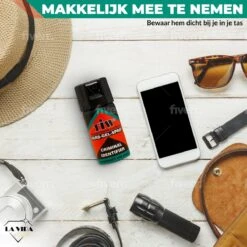 LaVidaLuxe® TIW® Zelfverdediging Spray - 100% Legaal - Self Defence - Persoonlijk Alarm - Zelfverdedigingsspray - Defence Spray - Pepper Spray Alternatief - Pepperspray - Smurfenspray - Zelfverdedigingsspray Tiw -Makita || Merkloos || Stanley Verkoopwinkel 1200x1200 2640