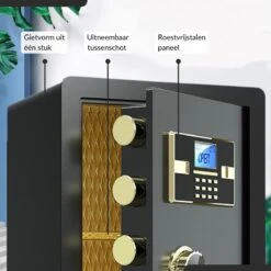 Buxibo - Brandwerende Kluis Huis - Brandkast - Met Digitaal Codeslot, Cijferslot & Sleutel - Metaal - Zwart -Makita || Merkloos || Stanley Verkoopwinkel 1200x1200 2672