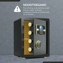 Buxibo - Brandwerende Kluis Huis - Brandkast - Met Digitaal Codeslot, Cijferslot & Sleutel - Metaal - Zwart -Makita || Merkloos || Stanley Verkoopwinkel 1200x1200 2676