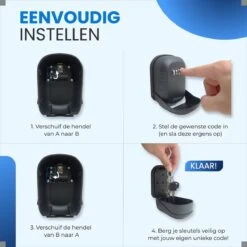 MiKas Weerbestendige Sleutelkluis Met Cijferslot - Sleutel Kluis - Kluisje - Zwart -Makita || Merkloos || Stanley Verkoopwinkel 1200x1200 2711