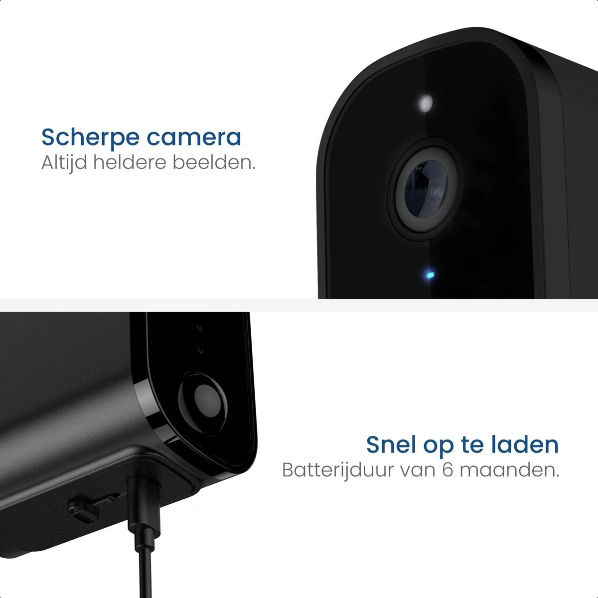 Gologi Draadloze Camera Op Accu - Beveiligingscamera - Met Nachtzicht - Wifi Camera - Security Camera - Oplaadbaar - Nederlandstalige App - 32GB SD-kaart - Zwart 7 Gologi Draadloze Camera Op Accu - Beveiligingscamera - Met Nachtzicht - Wifi Camera - Security Camera - Oplaadbaar - Nederlandstalige App - 32GB SD-kaart - Zwart - Afbeelding 7