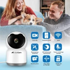 AyeCam Huisdiercamera - Met App - Incl. 32GB SD - WiFi - Beweeg & Geluidsdetectie - Beveiligingscamera - Hondencamera 14 AyeCam Huisdiercamera - Met App - Incl. 32GB SD - WiFi - Beweeg & Geluidsdetectie - Beveiligingscamera - Hondencamera -Makita || Merkloos || Stanley Verkoopwinkel 1200x1200 2804