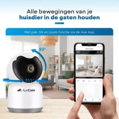 AyeCam Huisdiercamera - Met App - Incl. 32GB SD - WiFi - Beweeg & Geluidsdetectie - Beveiligingscamera - Hondencamera 16 AyeCam Huisdiercamera - Met App - Incl. 32GB SD - WiFi - Beweeg & Geluidsdetectie - Beveiligingscamera - Hondencamera -Makita || Merkloos || Stanley Verkoopwinkel 1200x1200 2805