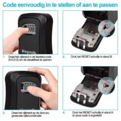 LifeGoods Sleutelkluis - Cijferslot - Sleutelkast - Wandmontage - Zwart -Makita || Merkloos || Stanley Verkoopwinkel 1200x1200 2810