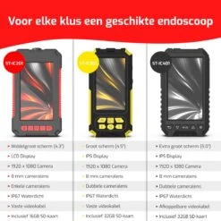 STURMM® ST-IC201 - Industriële Endoscoop Met Enkele Camera - Professionele Inspectiecamera - 4.3 INCH Display - Inclusief Gratis 16GB Micro SD - 5 Meter Kabel -Makita || Merkloos || Stanley Verkoopwinkel 1200x1200 282
