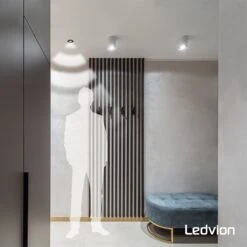 Ledvion Zwarte Inbouw Bewegingssensor 360° Met Schemerschakelaar 8M Bereik Max. 600W IP65 -Makita || Merkloos || Stanley Verkoopwinkel 1200x1200 2829