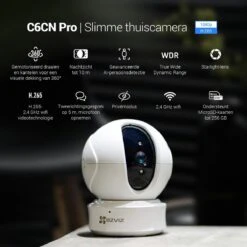 EZVIZ C6CN PRO WiFi Full HD 2MP Binnen Camera Met Auto Tracking, Nachtzicht, Audio, MicroSD Slot En Persoonsdetectie - Beveiligingscamera IP Camera Bewakingscamera -Makita || Merkloos || Stanley Verkoopwinkel 1200x1200 2835