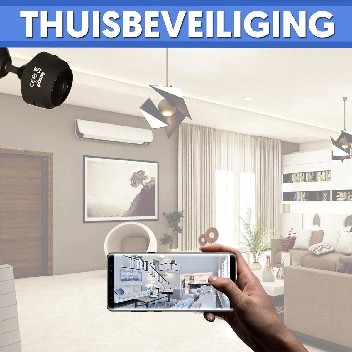 Kebidu® Smart Wifi IP Camera 1080P - Draadloos - Babyfoon - HD Video 2 Kebidu® Smart Wifi IP Camera 1080P - Draadloos - Babyfoon - HD Video - Afbeelding 2