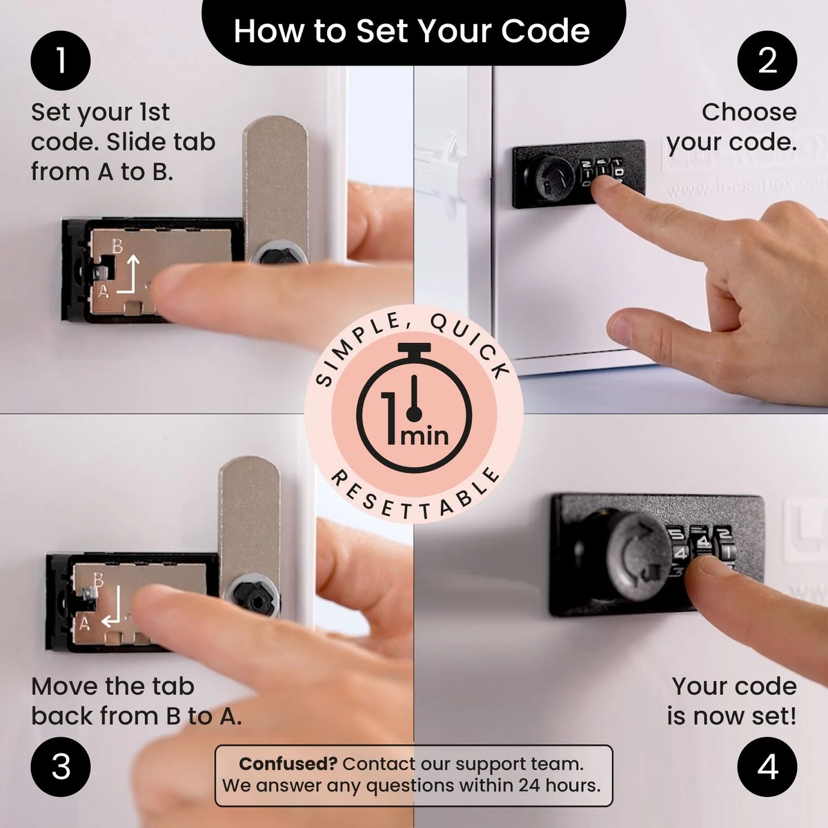 Lockabox One™ Afsluitbare Medicijnkast - Opbergbox Met Cijferslot - Kristal 2 Lockabox One™ Afsluitbare Medicijnkast - Opbergbox Met Cijferslot - Kristal - Afbeelding 2