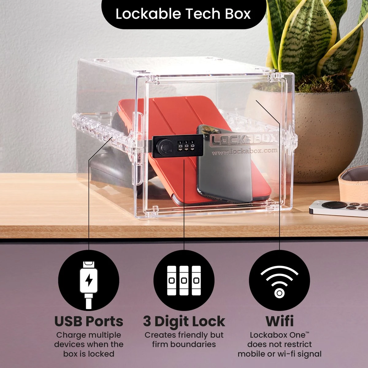 Lockabox One™ Afsluitbare Medicijnkast - Opbergbox Met Cijferslot - Kristal 4 Lockabox One™ Afsluitbare Medicijnkast - Opbergbox Met Cijferslot - Kristal - Afbeelding 4