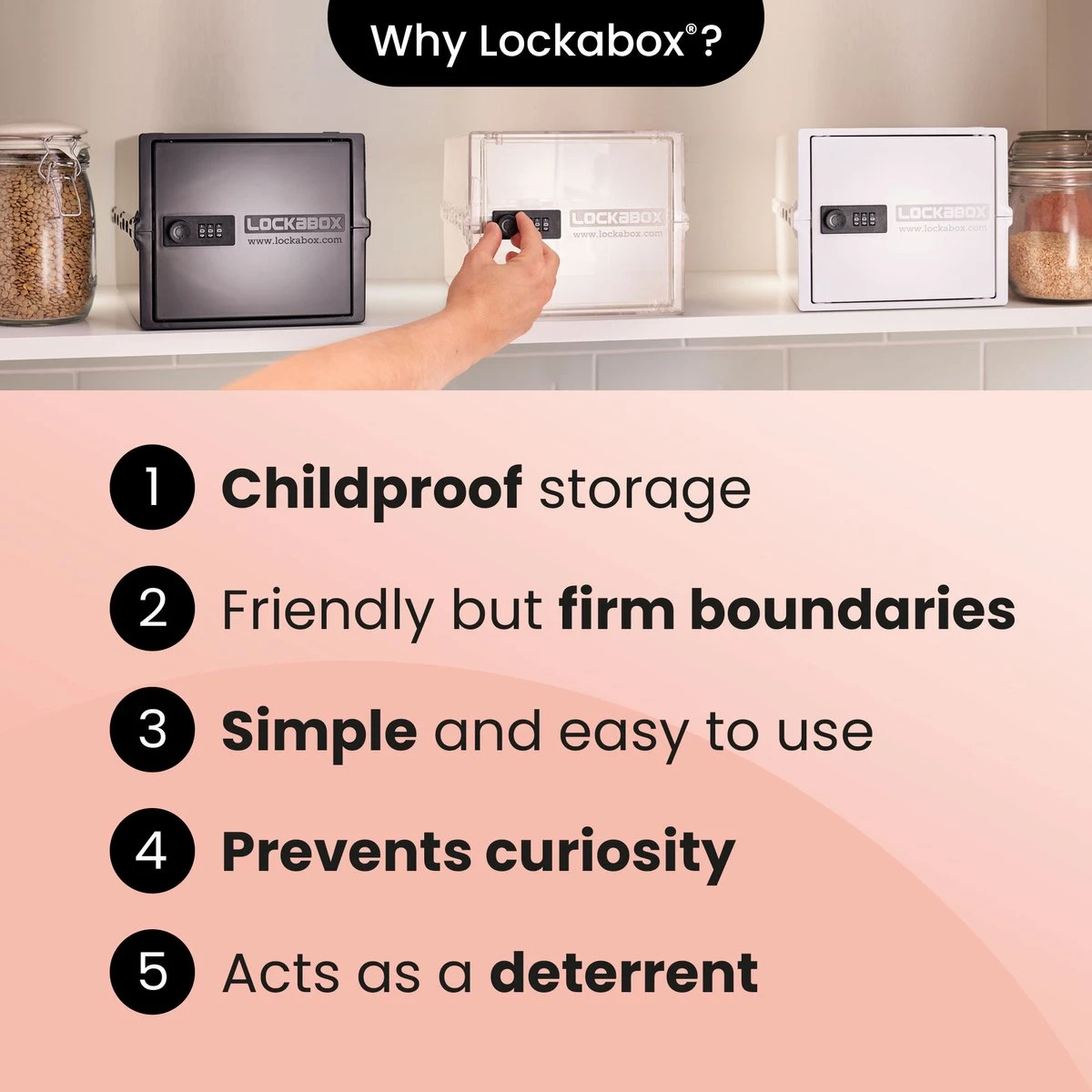 Lockabox One™ Afsluitbare Medicijnkast - Opbergbox Met Cijferslot - Kristal 9 Lockabox One™ Afsluitbare Medicijnkast - Opbergbox Met Cijferslot - Kristal - Afbeelding 9