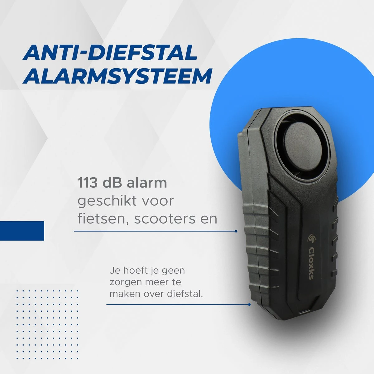 Merkloos Cloxks Alarmsysteem Voor Fiets & Scooter - Fietsalarm Met Afstandsbediening - Motor Alarm - Waterdicht Fietsslot 2 Merkloos Cloxks Alarmsysteem Voor Fiets & Scooter - Fietsalarm Met Afstandsbediening - Motor Alarm - Waterdicht Fietsslot - Afbeelding 2