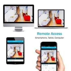 CCTV YubiX 1.3 MP Sony Camerasysteem Beveiligingcamera Set WiFi 4 IP Camera's + NVR -Makita || Merkloos || Stanley Verkoopwinkel 1200x1200 2954