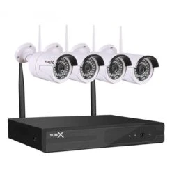 CCTV YubiX 1.3 MP Sony Camerasysteem Beveiligingcamera Set WiFi 4 IP Camera's + NVR -Makita || Merkloos || Stanley Verkoopwinkel 1200x1200 2955