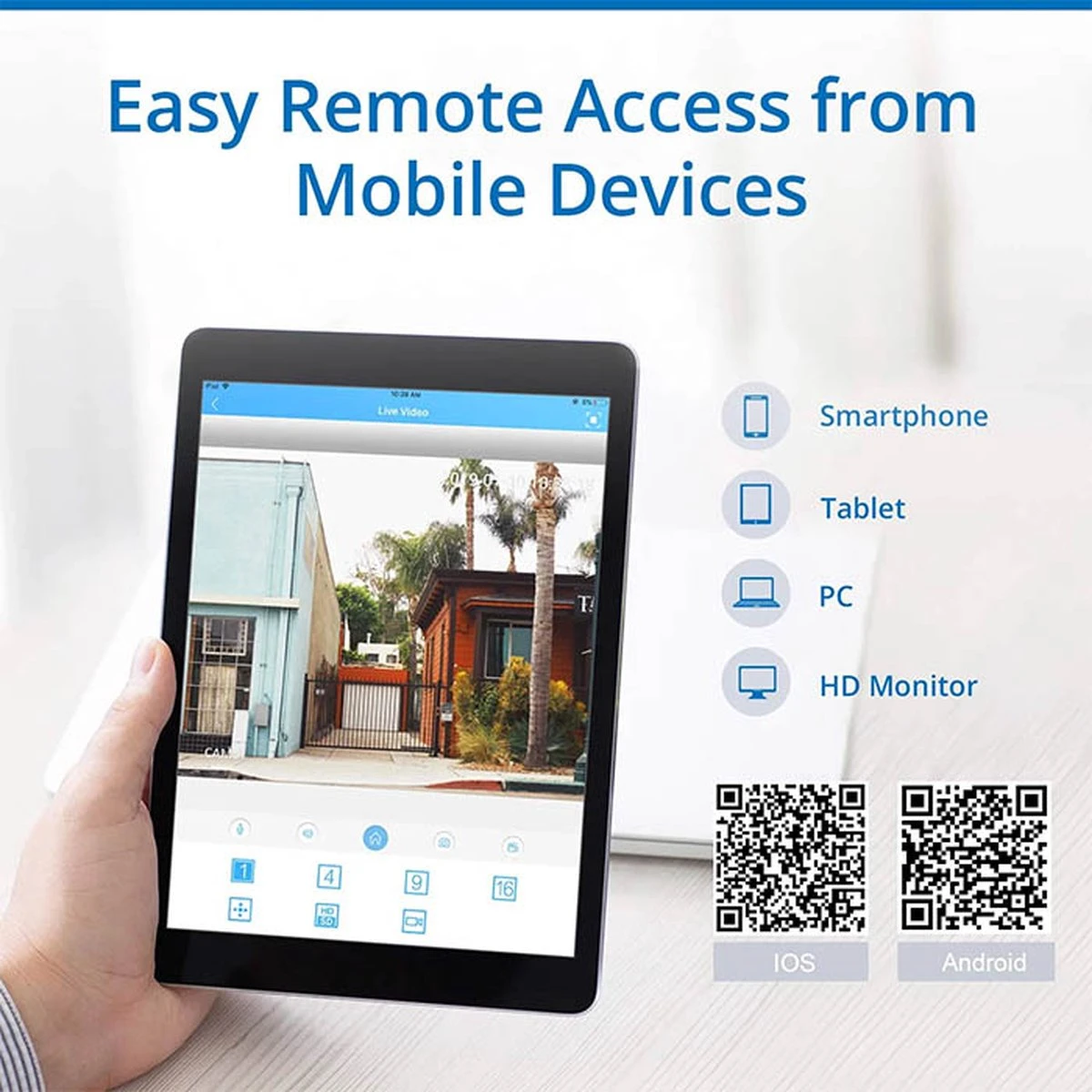 SANNCE POE CCTV Camera Systeem Voor Thuis En Op Kantoor 4CH XPOE - Netwerk Video Recorder Met 1TB Harde Schijf - 4X 2.0MP Metalen IP-camera Voor Binnen En Buiten - Mobiele Toegang Met APP-waarschuwing 5 SANNCE POE CCTV Camera Systeem Voor Thuis En Op Kantoor 4CH XPOE - Netwerk Video Recorder Met 1TB Harde Schijf - 4X 2.0MP Metalen IP-camera Voor Binnen En Buiten - Mobiele Toegang Met APP-waarschuwing - Afbeelding 5