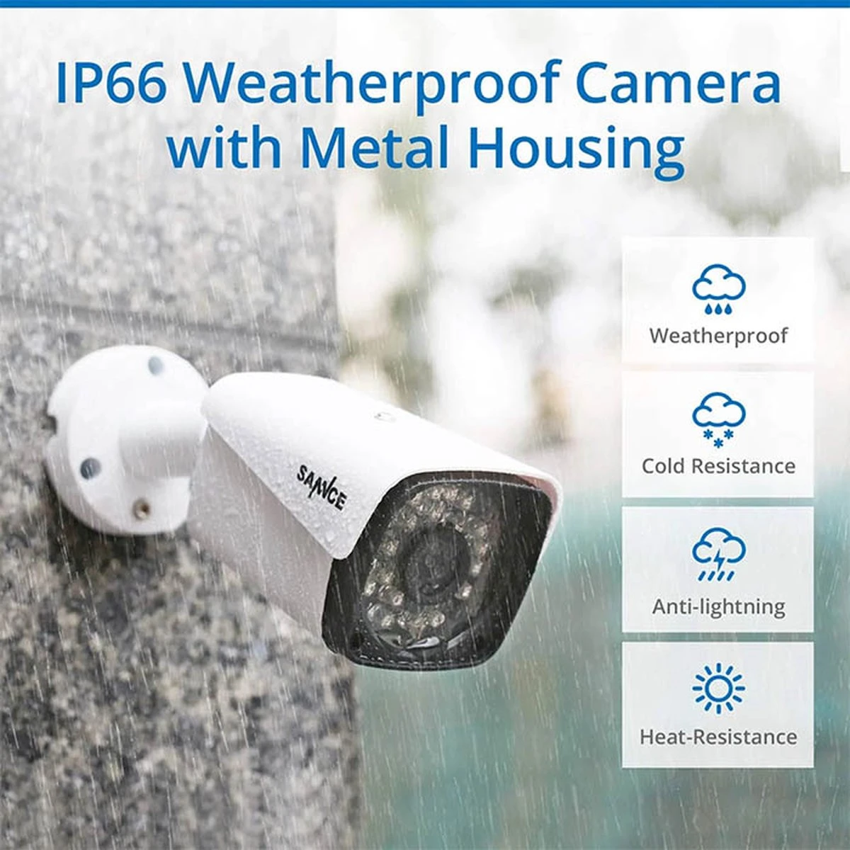 SANNCE POE CCTV Camera Systeem Voor Thuis En Op Kantoor 4CH XPOE - Netwerk Video Recorder Met 1TB Harde Schijf - 4X 2.0MP Metalen IP-camera Voor Binnen En Buiten - Mobiele Toegang Met APP-waarschuwing 7 SANNCE POE CCTV Camera Systeem Voor Thuis En Op Kantoor 4CH XPOE - Netwerk Video Recorder Met 1TB Harde Schijf - 4X 2.0MP Metalen IP-camera Voor Binnen En Buiten - Mobiele Toegang Met APP-waarschuwing - Afbeelding 7