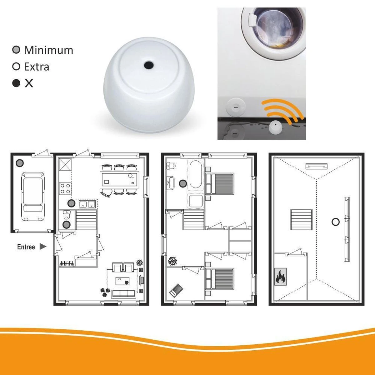 ELRO FW7301 Watermelder Compact Design 2 ELRO FW7301 Watermelder Compact Design - Afbeelding 2