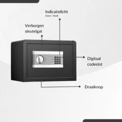 Buxibo - Brandwerende Kluis - Brandkast - Met Digitaal Codeslot En Sleutel - Metaal - Zwart -Makita || Merkloos || Stanley Verkoopwinkel 1200x1200 2993