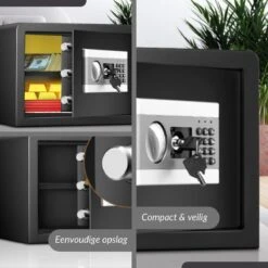 Buxibo - Brandwerende Kluis - Brandkast - Met Digitaal Codeslot En Sleutel - Metaal - Zwart -Makita || Merkloos || Stanley Verkoopwinkel 1200x1200 2996