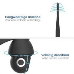 Gologi Superior Outdoorcamera - Buiten Camera Met Nachtzicht - Beveiligingscamera - Security Camera - 3MP - Met Wifi En App - Met 32GB SD-kaart - Zwart -Makita || Merkloos || Stanley Verkoopwinkel 1200x1200 3046