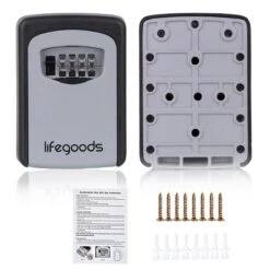 LifeGoods Sleutelkluis - Cijferslot - Sleutelkast - Wandmontage - Grijs/Zwart -Makita || Merkloos || Stanley Verkoopwinkel 1200x1200 3123