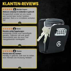 AG Sleutelkluis - Zwart - Sleutelkast - Kluisje Met Cijferslot Voor Buiten En Binnen - 4-cijferige Code Sleutelkluisje Sleutelkastje - -Waterdicht En Roestvrij - Sleutelkluizen - Wandmontage Aan De Muur -Makita || Merkloos || Stanley Verkoopwinkel 1200x1200 3143