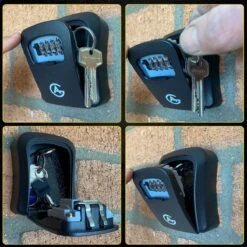 AG Sleutelkluis - Zwart - Sleutelkast - Kluisje Met Cijferslot Voor Buiten En Binnen - 4-cijferige Code Sleutelkluisje Sleutelkastje - -Waterdicht En Roestvrij - Sleutelkluizen - Wandmontage Aan De Muur -Makita || Merkloos || Stanley Verkoopwinkel 1200x1200 3145