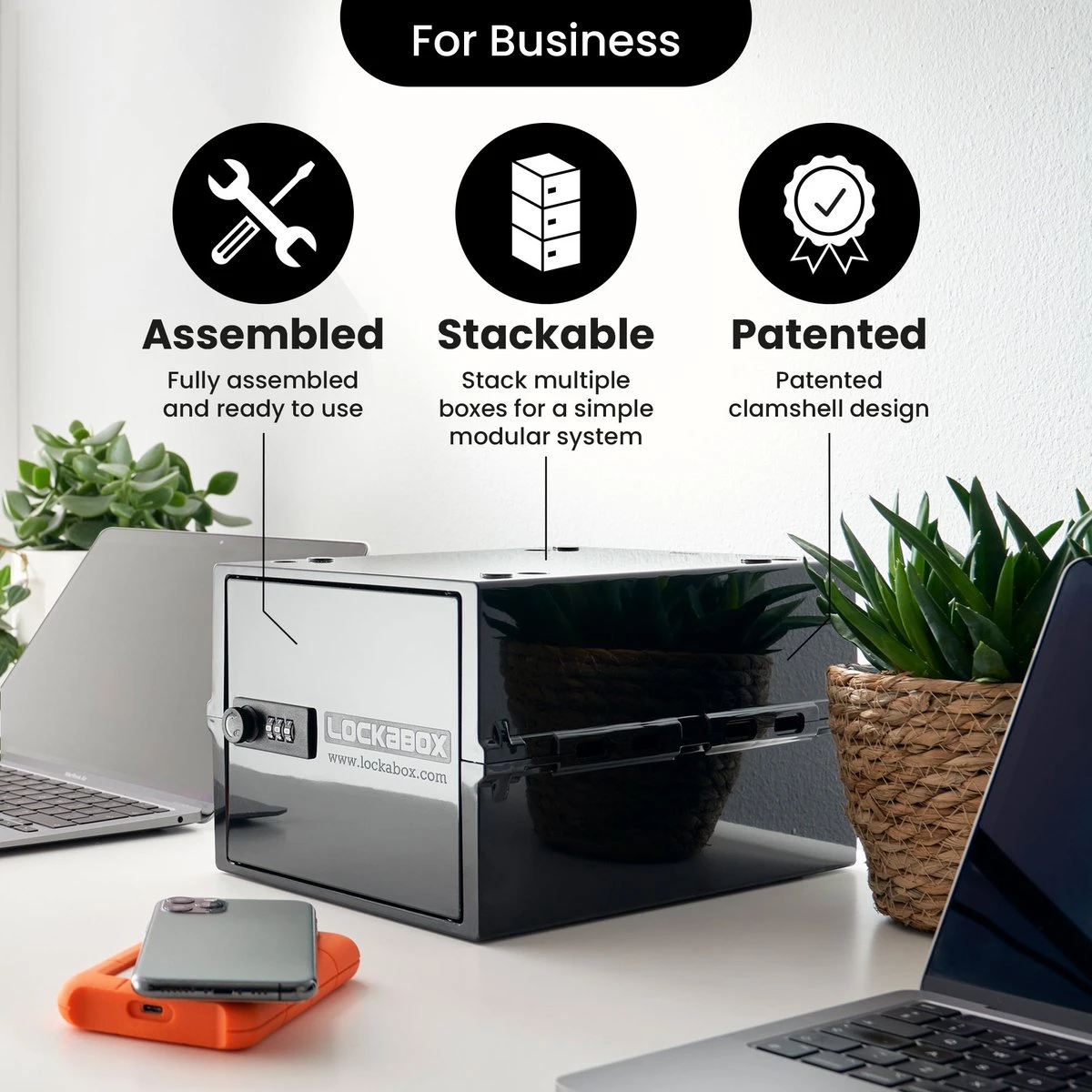 Lockabox One™ Afsluitbare Medicijnkast - Opbergbox Met Cijferslot - Zwart 5 Lockabox One™ Afsluitbare Medicijnkast - Opbergbox Met Cijferslot - Zwart - Afbeelding 5