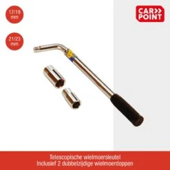 Carpoint Telescopische Wielmoersleutel Voor 17/19/21/23mm | Wielmoersleutel Uitschuifbaar 360-535mm -Makita || Merkloos || Stanley Verkoopwinkel 1200x1200 320