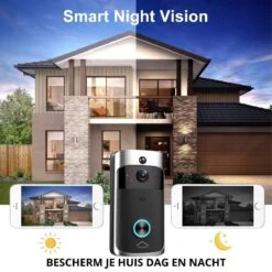 Xecurity X-One Deurbelset - HD WiFi Video Deurbel Draadloos Met Camera - Silver Grey -Makita || Merkloos || Stanley Verkoopwinkel 1200x1200 3215