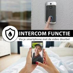 Xecurity X-One Deurbelset - HD WiFi Video Deurbel Draadloos Met Camera - Silver Grey -Makita || Merkloos || Stanley Verkoopwinkel 1200x1200 3217