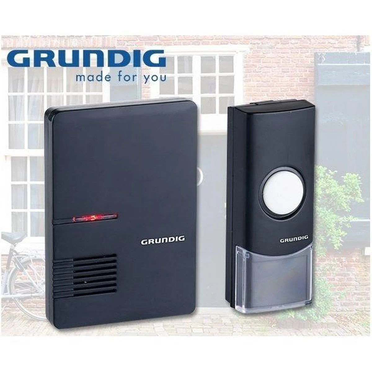 Grundig Deurbel Met 2 Ontvangers + Led 2 Grundig Deurbel Met 2 Ontvangers + Led - Afbeelding 2