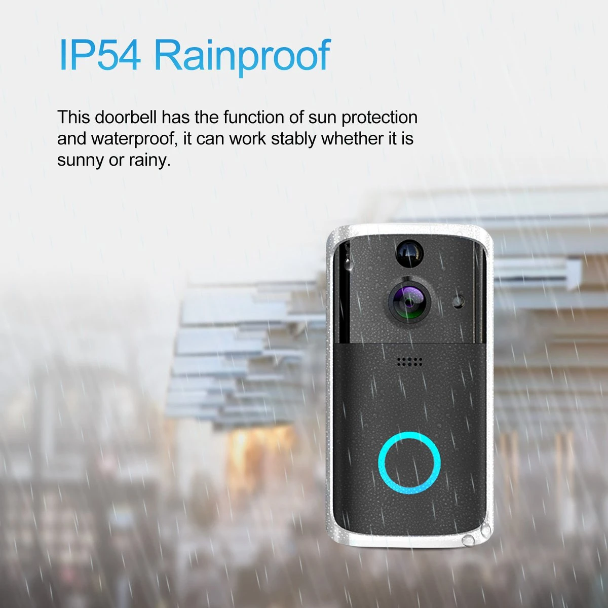 Merkloos LBP Video Deurbel Met HD Camera En Wifi - Zwart - Draadloos - Met Gong, 3 Oplaadbare Batterijen En 32GB Geheugenkaart 9 Merkloos LBP Video Deurbel Met HD Camera En Wifi - Zwart - Draadloos - Met Gong, 3 Oplaadbare Batterijen En 32GB Geheugenkaart - Afbeelding 9