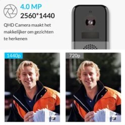 Slimme Draadloze Wifi Deurbel Met Camera - Smart Intercom - 2K Ultra HD - Gratis 32g SD-kaart - 3 Megapixel -Makita || Merkloos || Stanley Verkoopwinkel 1200x1200 3312