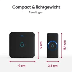 AVANTEK Draadloze Deurbel Met 1 Ontvanger - Bereik 400 Meter - Waterdicht - Zonder Batterijen - 52 Melodieën -Makita || Merkloos || Stanley Verkoopwinkel 1200x1200 3341
