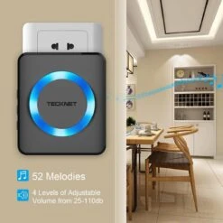 TeckNet Draadloze Deurbel Met 2 Ontvangers Op Stroom - Zwart -Makita || Merkloos || Stanley Verkoopwinkel 1200x1200 3373